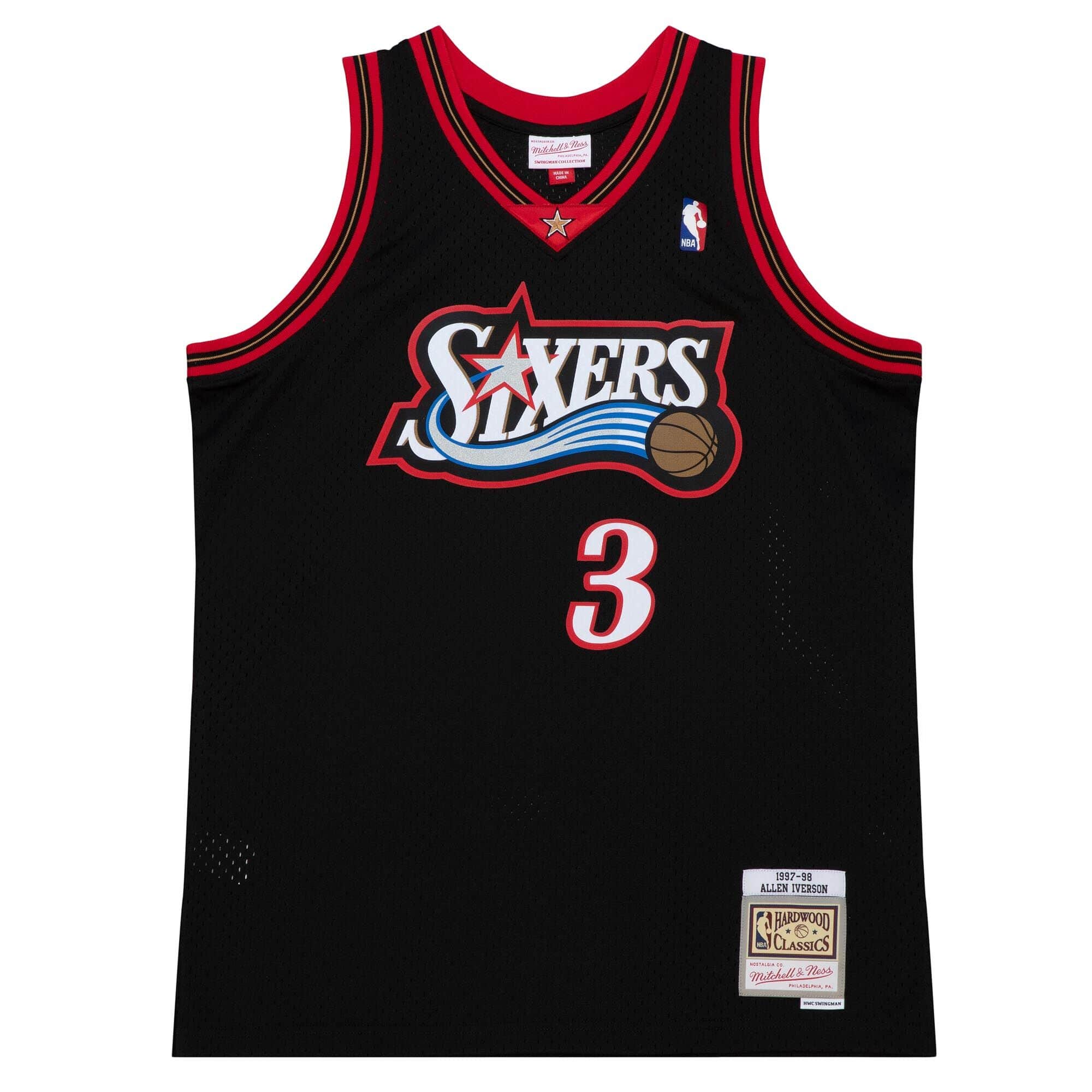 Mitchell & Ness Philadelphia 76ers Allen Iverson Hardwood Classics Swingman Jersey