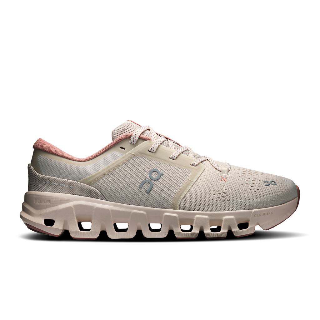 On Cloud Women's Cloud X 5 Running Shoes - PEARL/OYSTER, side view