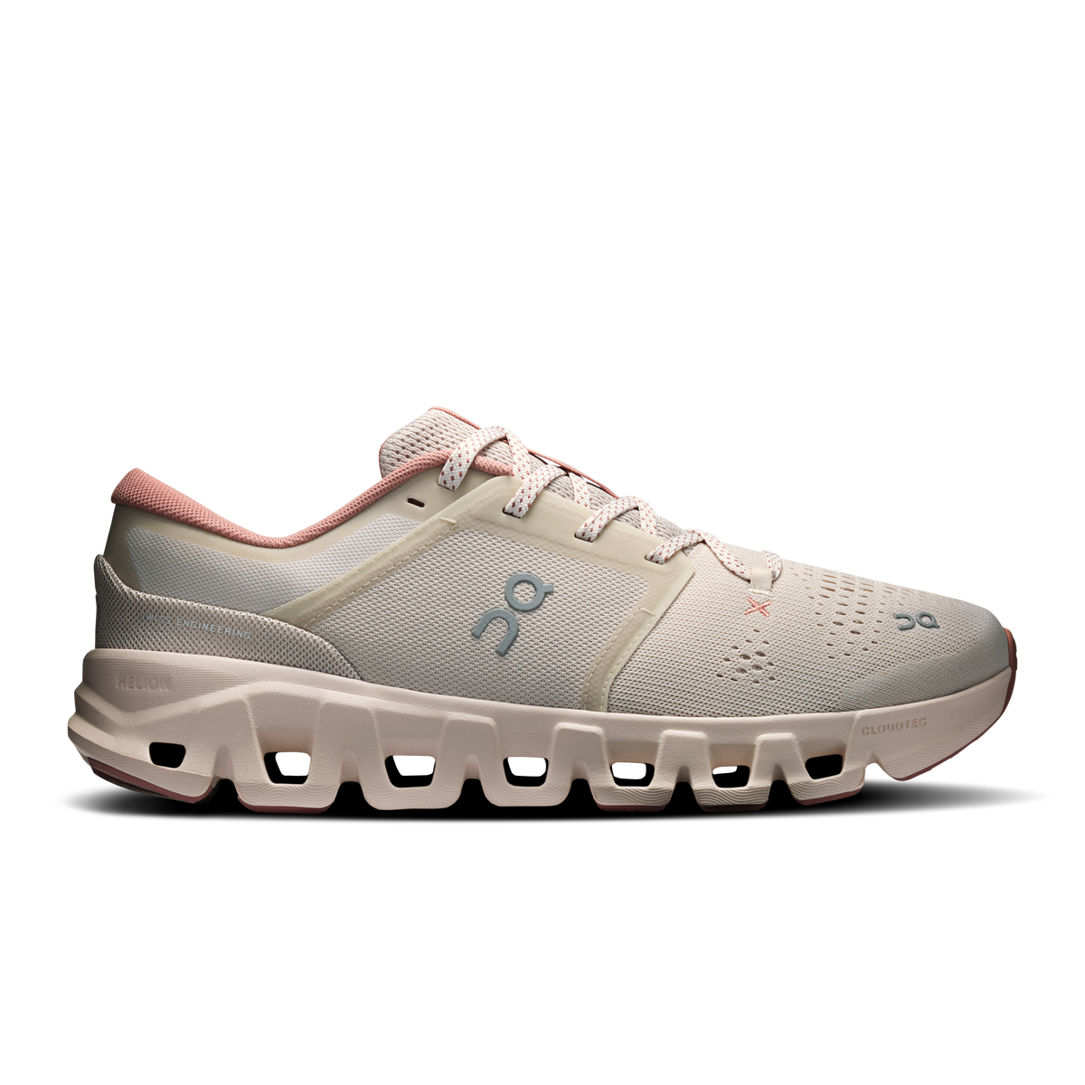 On Cloud Women's Cloud X 5 Running Shoes - PEARL/OYSTER, side view