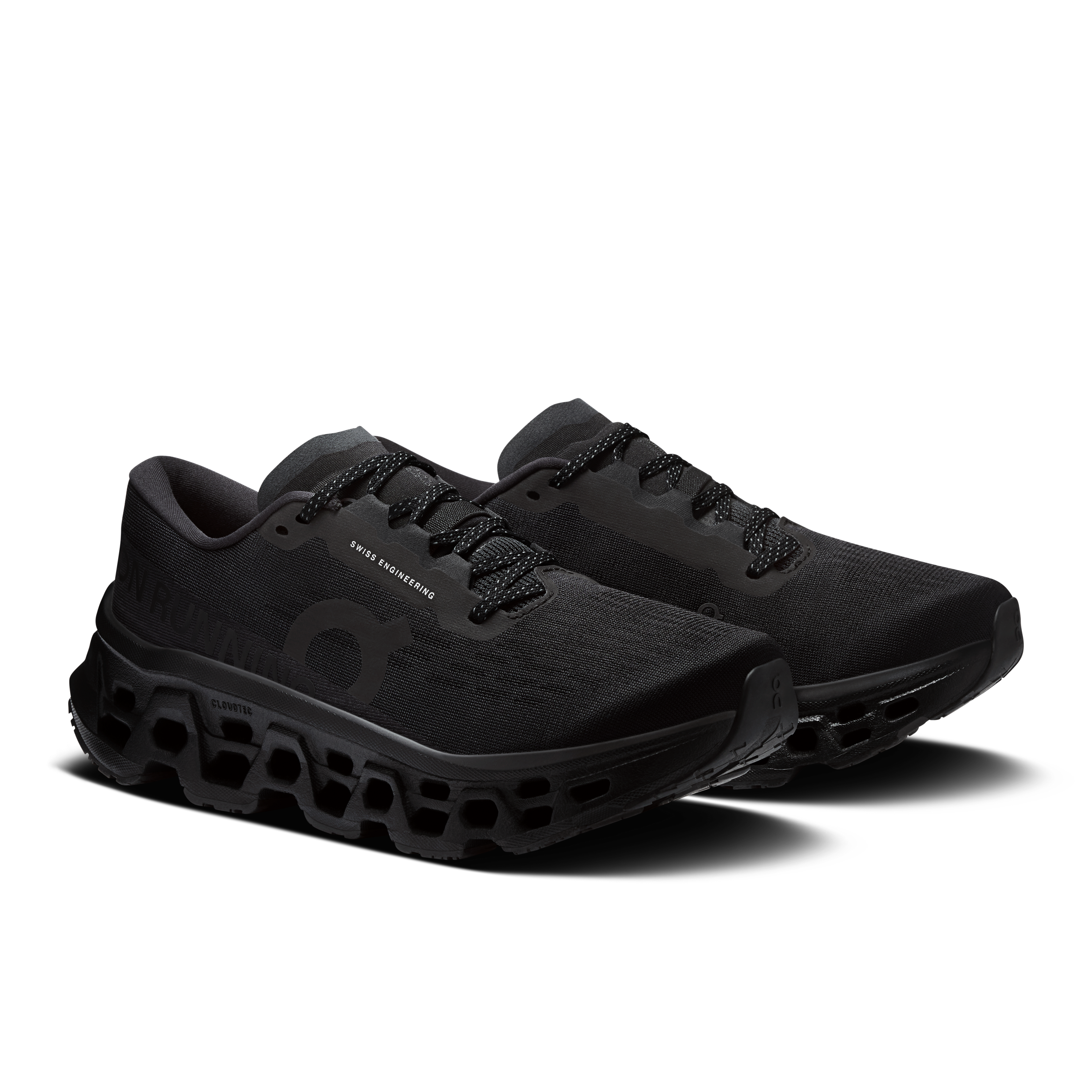 On Women's Cloudmonster 3 Wide - Black/Black