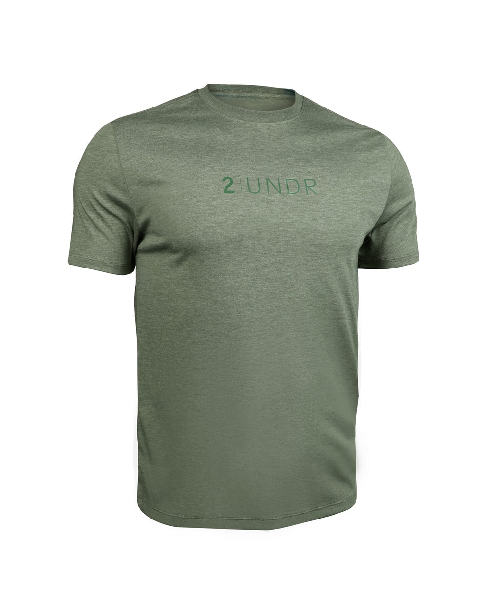 2UNDR All Day Crew Tee - Green front