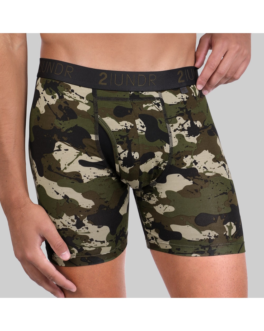 2UNDR Swing Shift Boxer Brief - Army