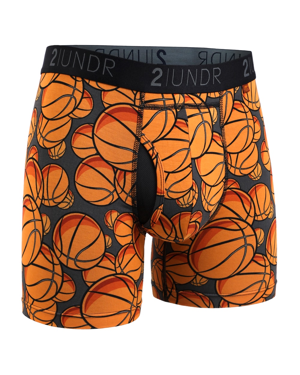 2UNDR Swing Shift Boxer Brief Hoops front