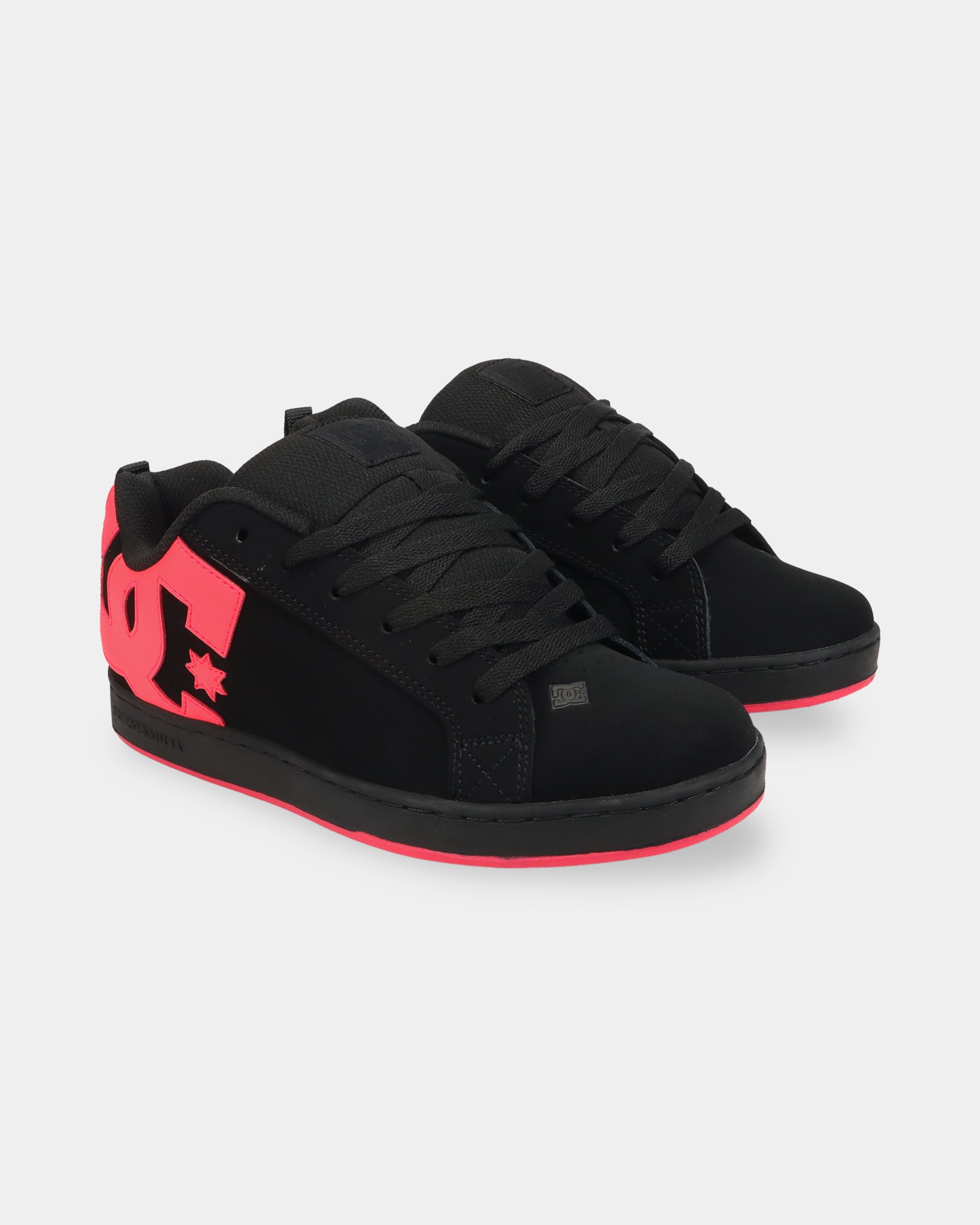 DC Women's Court Graffik Shoes in Black/Hot Pink