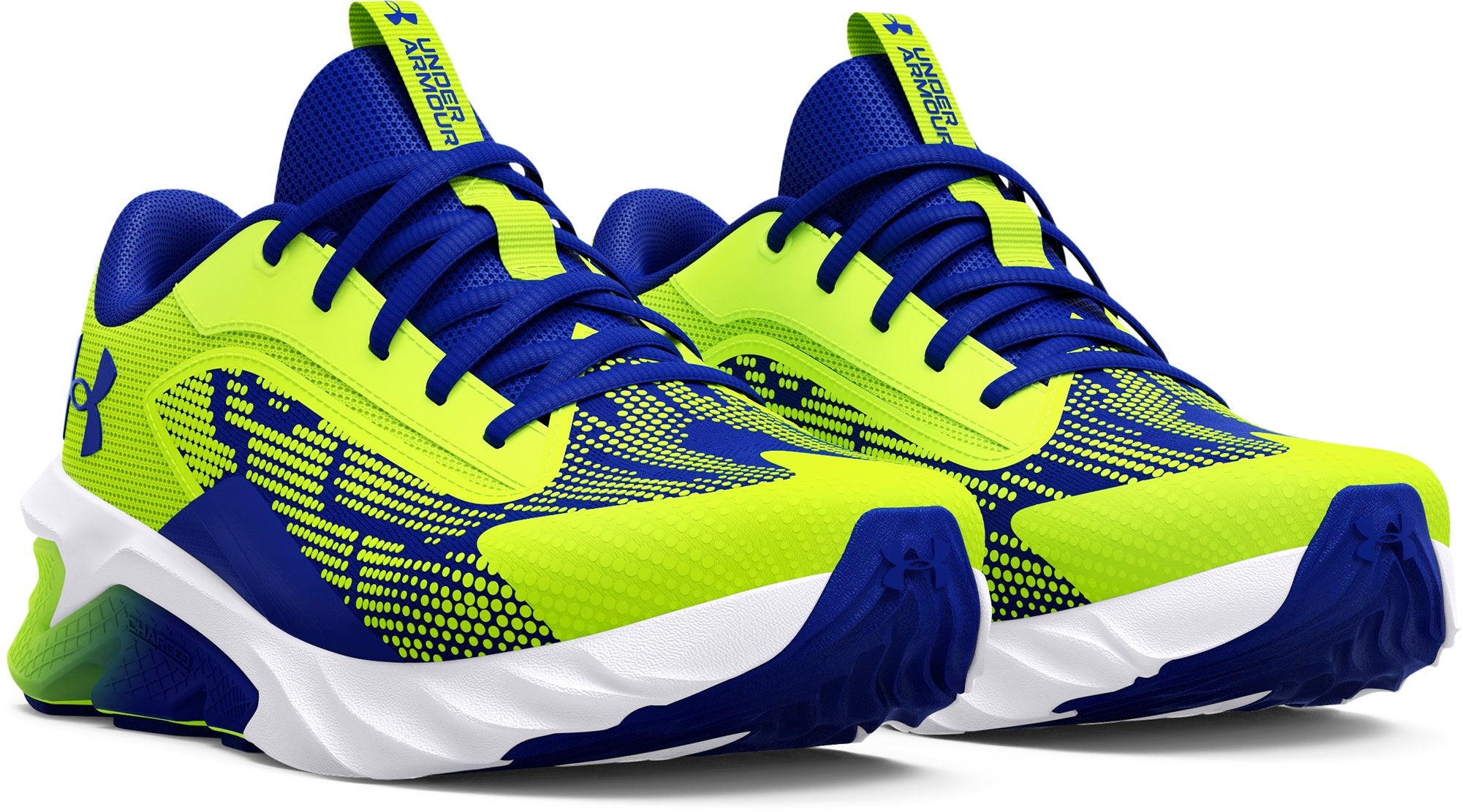 Under Armour Boys' Grade School UA Charged Scramjet 4 Running Shoes Yellow - pair