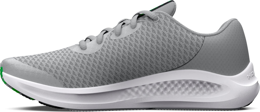 Under Armour Boys' Grade School UA Charged Pursuit 3 Running Shoes Grey - medial view