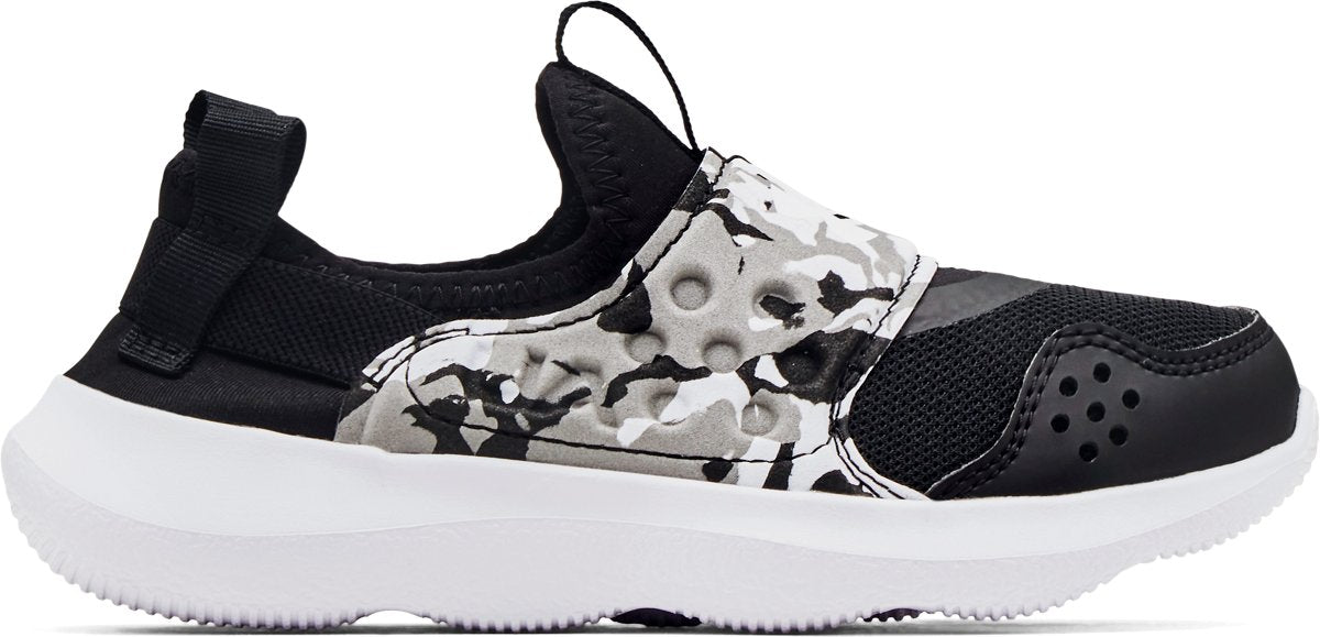 Under Armour Boys' Pre-School Runplay Camo Running Shoes - Black