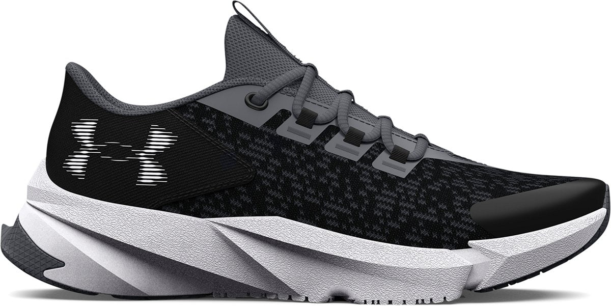 Under Armour Boys' Grade School Scramjet 5 Running Shoes - Black/Pitch Gray/White
