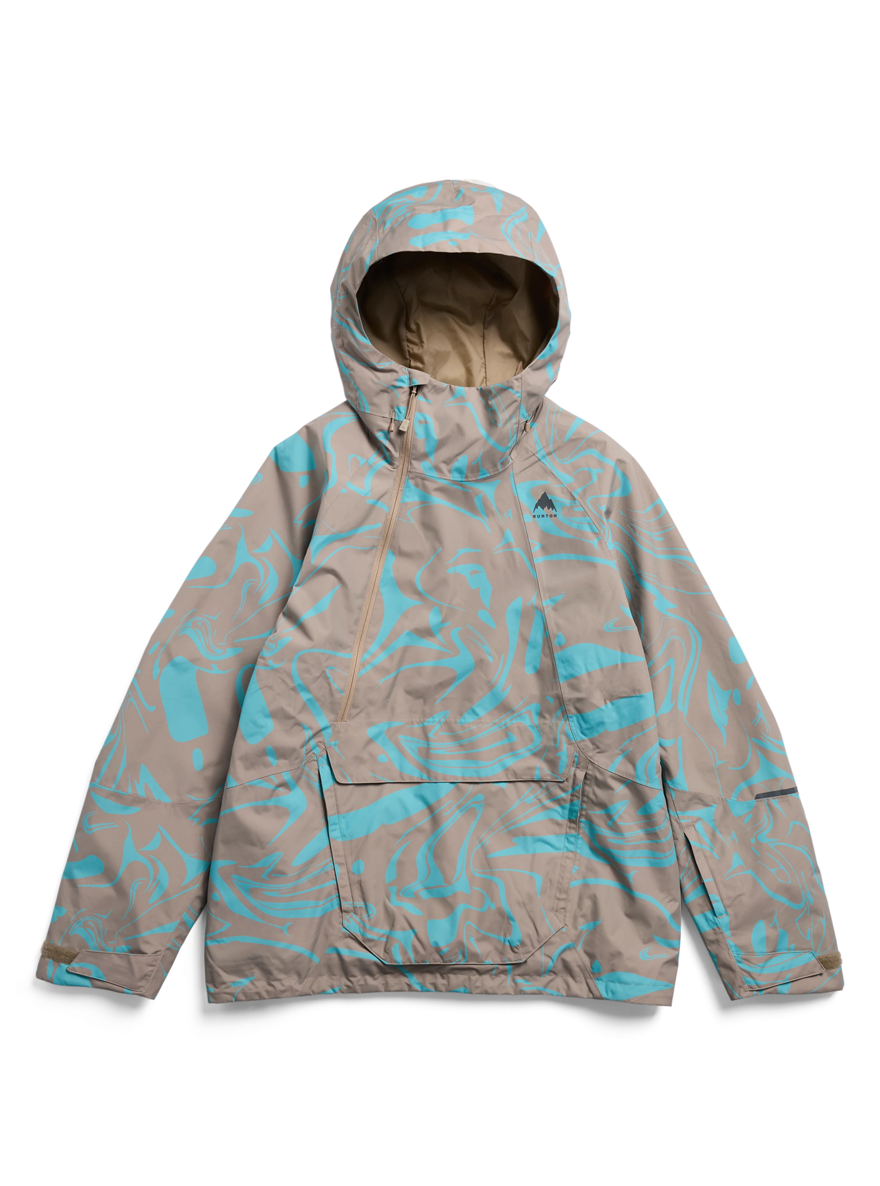 Burton Men's Reserve 2L Relaxed Anorak Jacket - LIQUID MINERAL