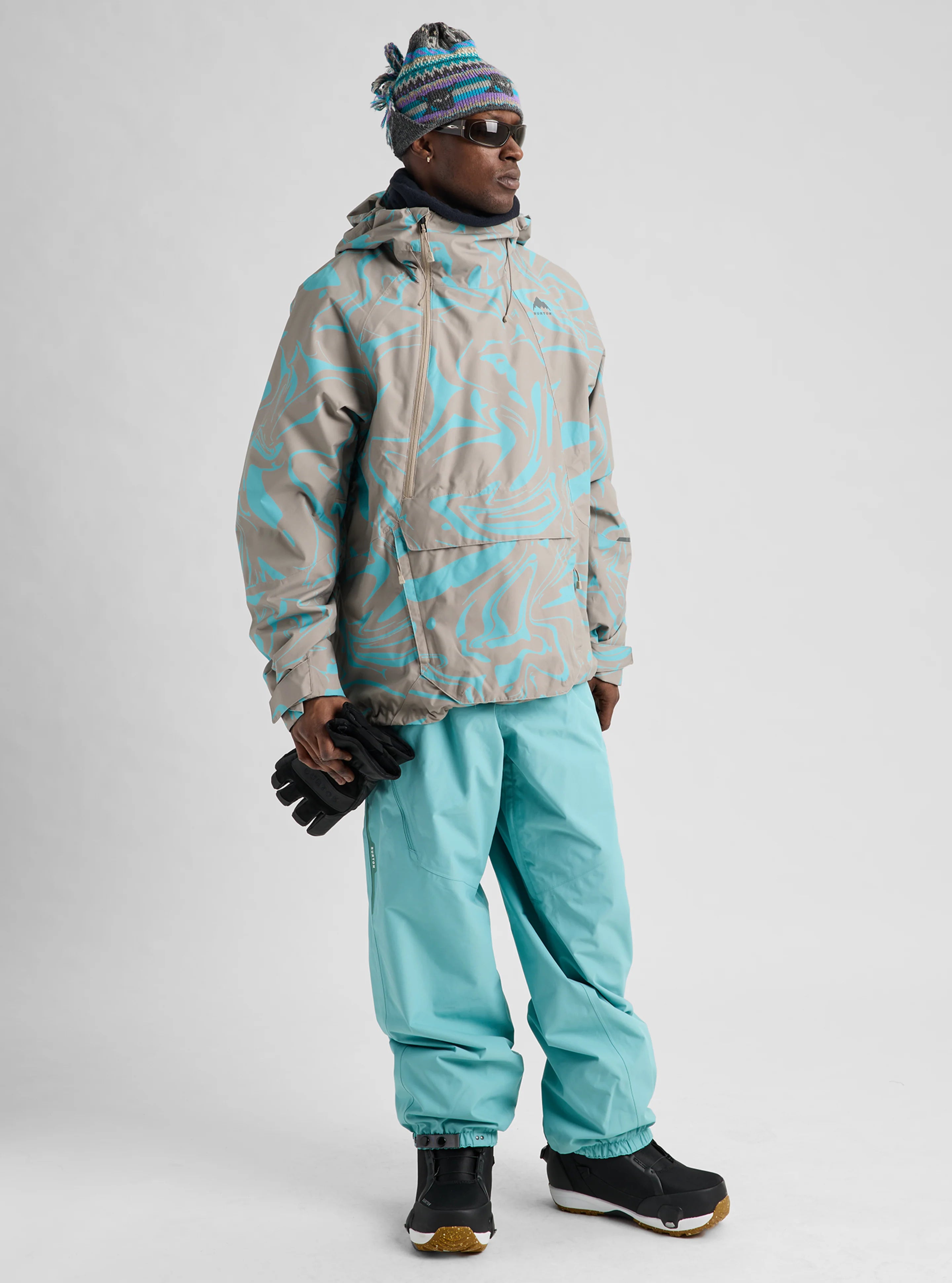 Burton Men's Reserve 2L Relaxed Anorak Jacket - LIQUID MINERAL