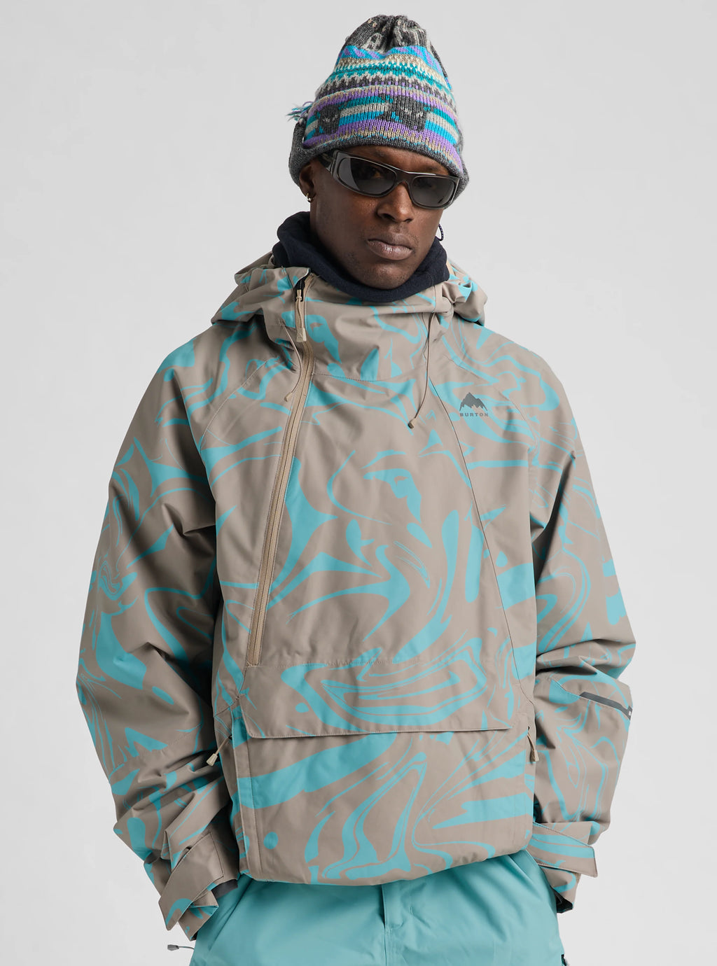 Burton Men's Reserve 2L Relaxed Anorak Jacket - LIQUID MINERAL