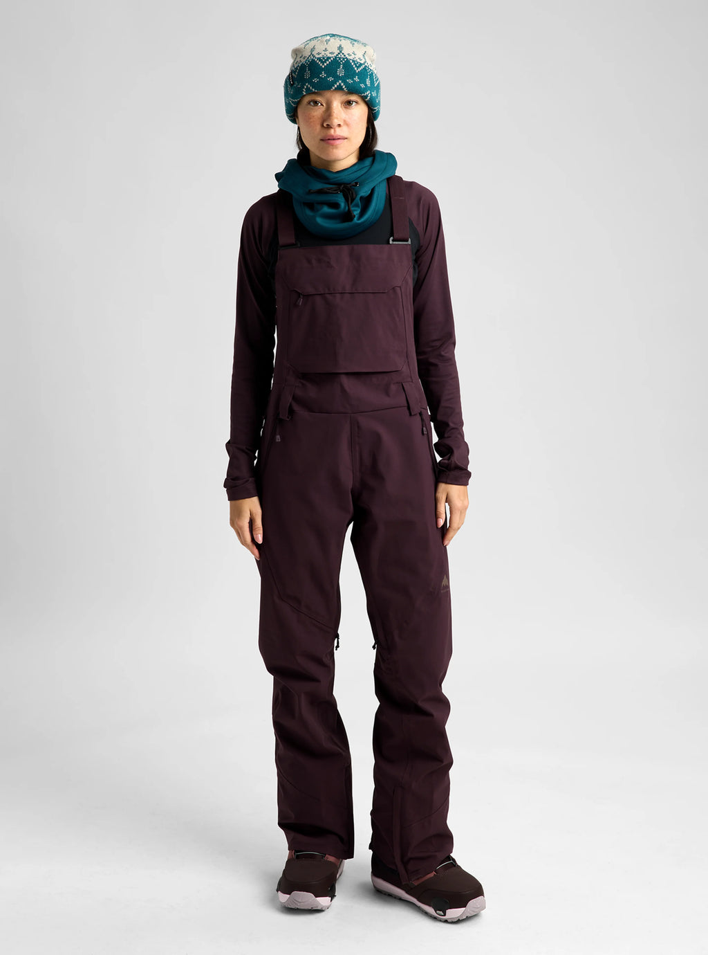 Burton Women's Reserve 2L Stretch Bib Pants - BEAR HUG BROWN