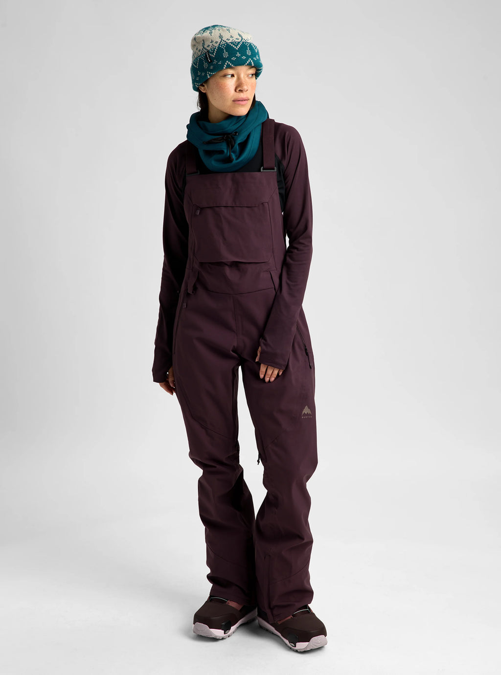 Burton Women's Reserve 2L Stretch Bib Pants - BEAR HUG BROWN