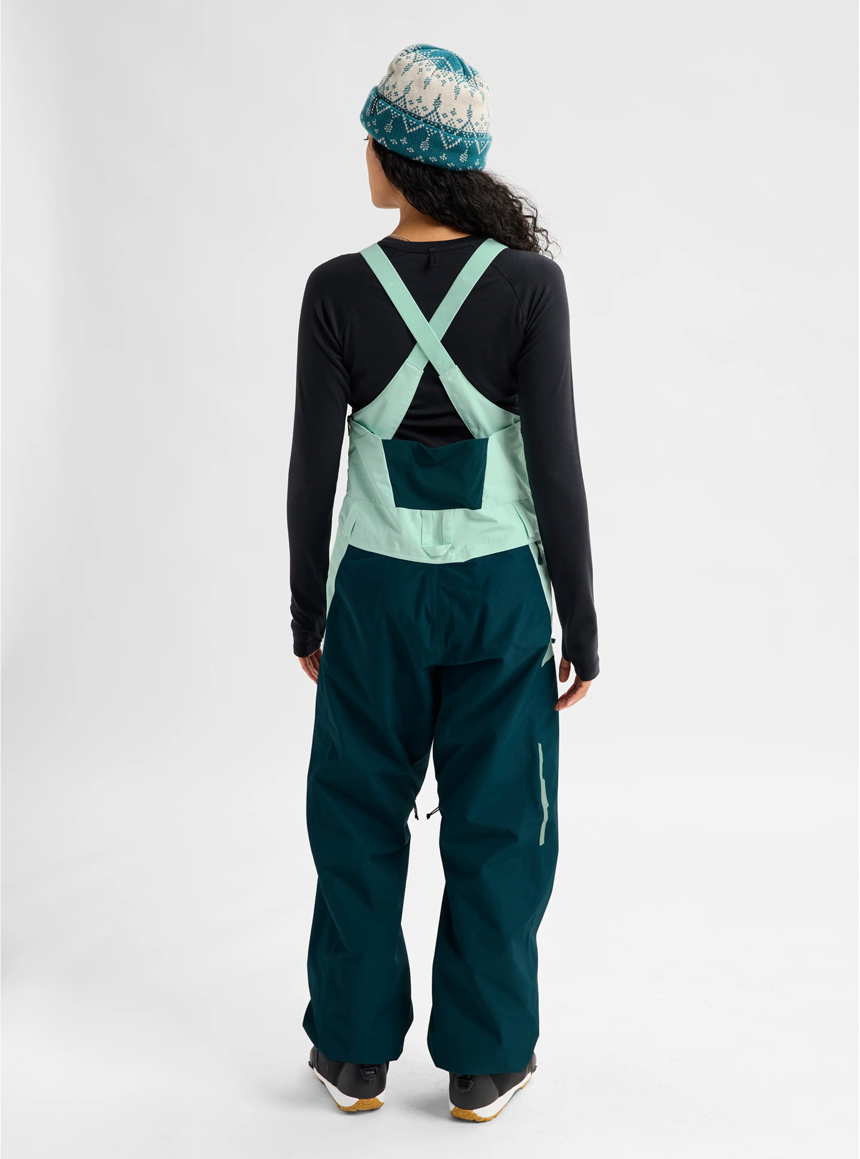 Burton Women's Reserve 2L Bib Pants - ATLANTIC TEAL/SPRING FROST