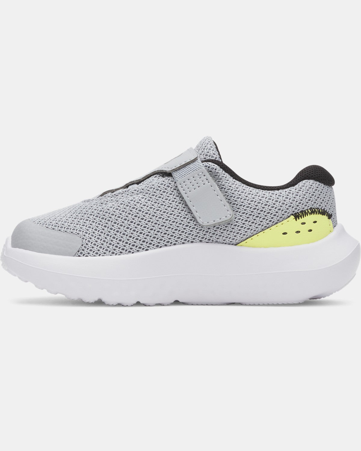 Under Armour Boys' Infant Surge 4 AC Running Shoes - Mod Gray/Black/Lumin Yellow