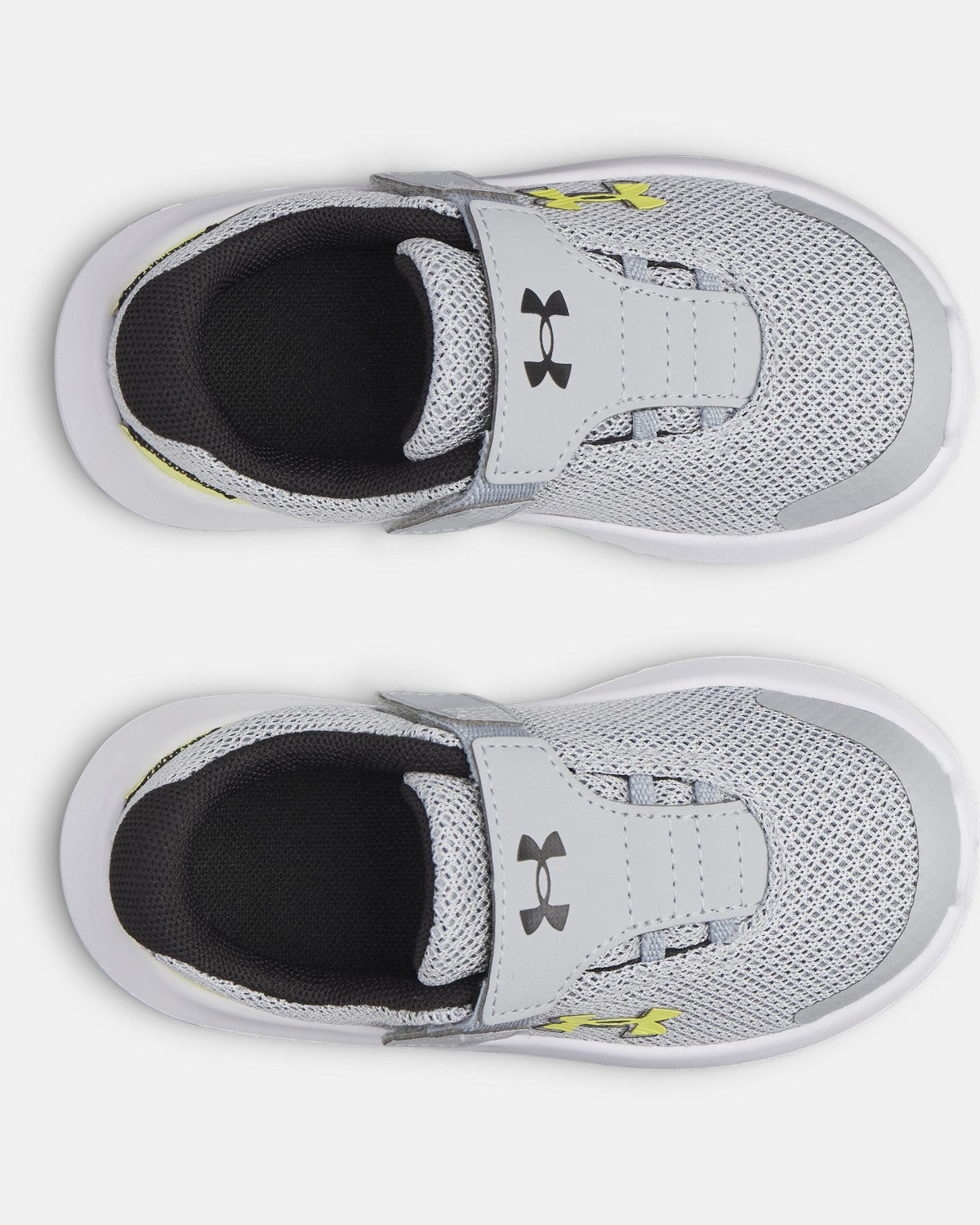 Under Armour Boys' Infant Surge 4 AC Running Shoes - Mod Gray/Black/Lumin Yellow