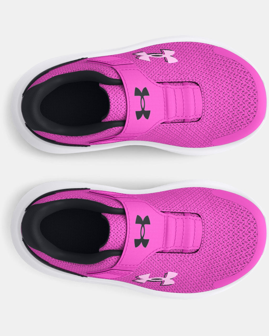 Under Armour Girl's Infant Surge 4 AC Running Shoes - Vivid Magenta/Black/Stellar Pink