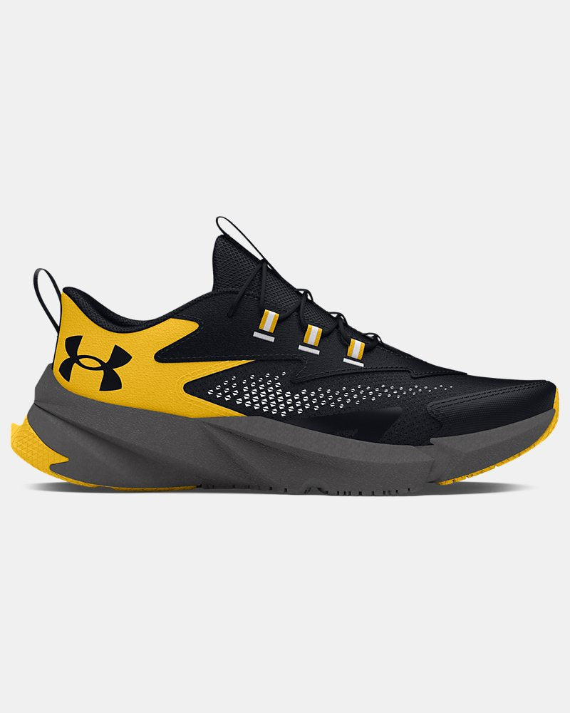 Under Armour Boys' Pre-School Scramjet 6 AL Running Shoes - Black/Taxi/Black