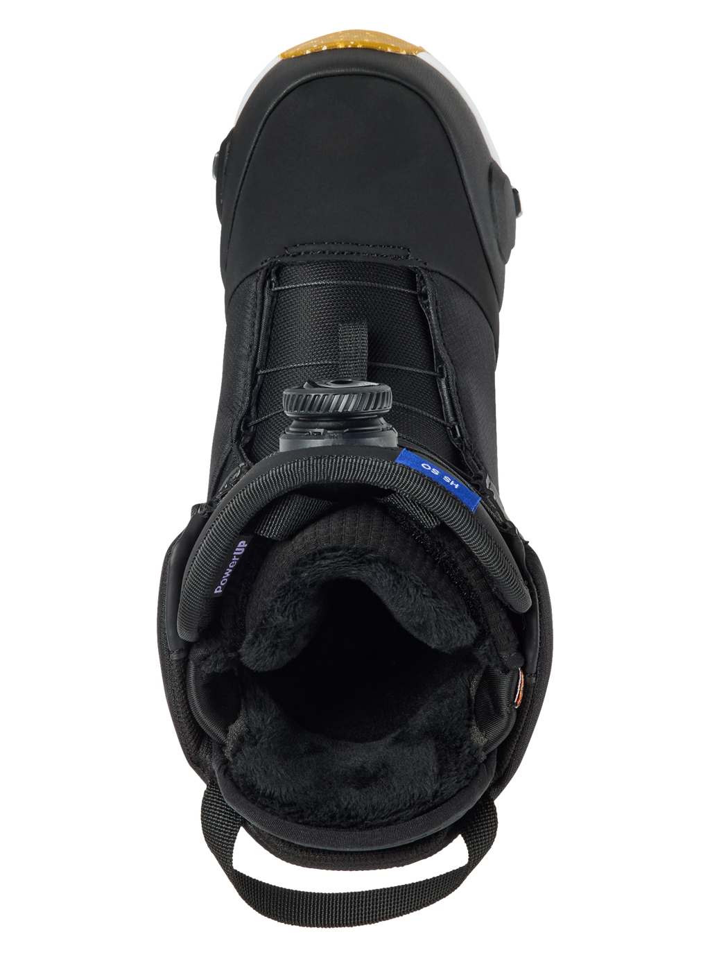 Burton Women's Highshot Step On Snowboard Boots in Black - top-down view
