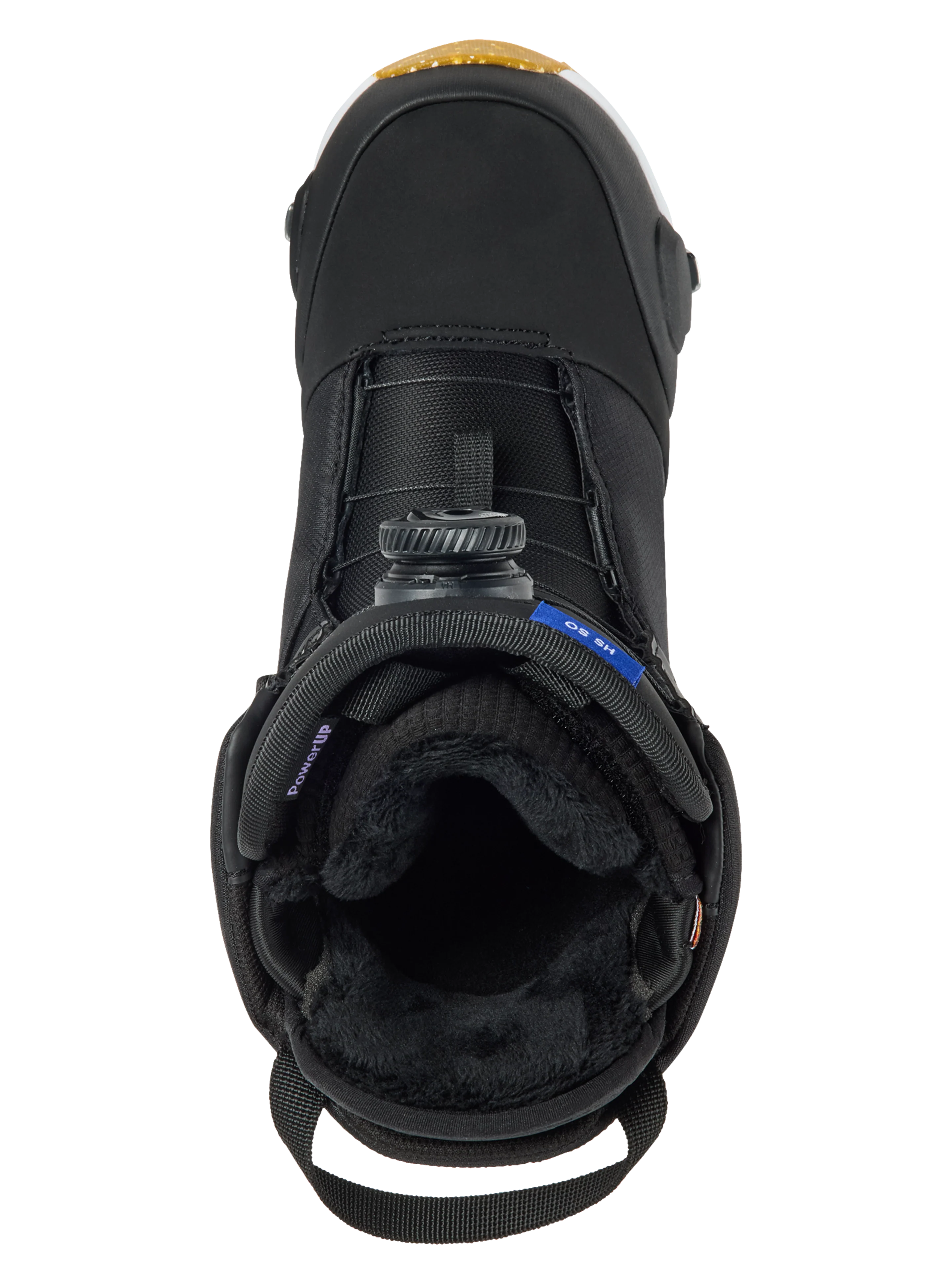 Burton Women's Highshot Step On Snowboard Boots in Black - top-down view