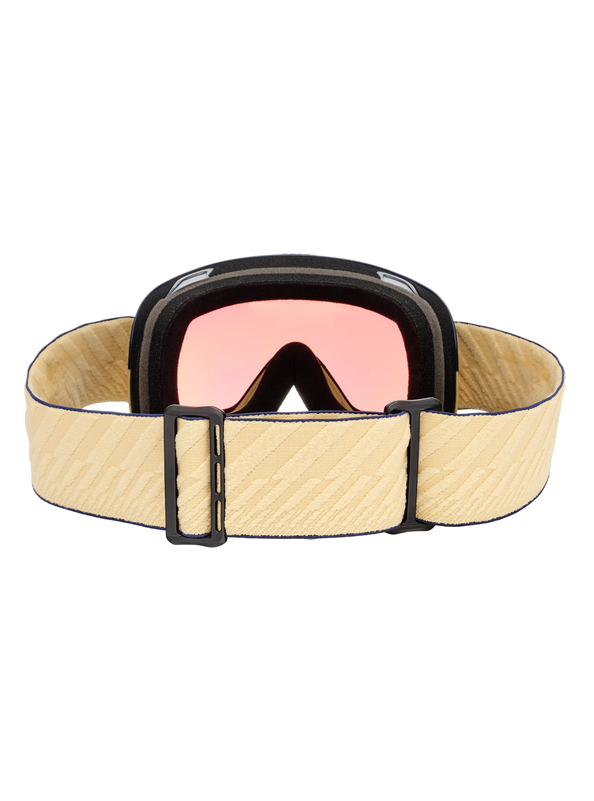 Anon M6 Goggles + Bonus Lens + MFI Face Mask - Beechwood/Variable Green, strap and lens back view