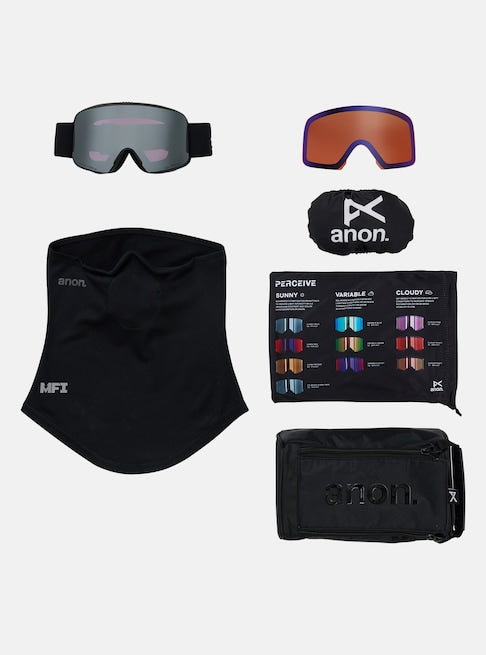 Anon M6 Goggles + Bonus Lens + MFI Face Mask