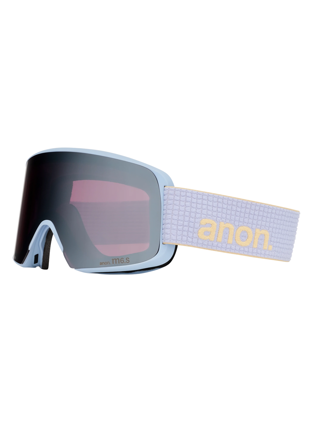 Anon M6S Goggles + Bonus Lens + MFI Face Mask - Airstream Blue/Sunny Onyx, right angled view