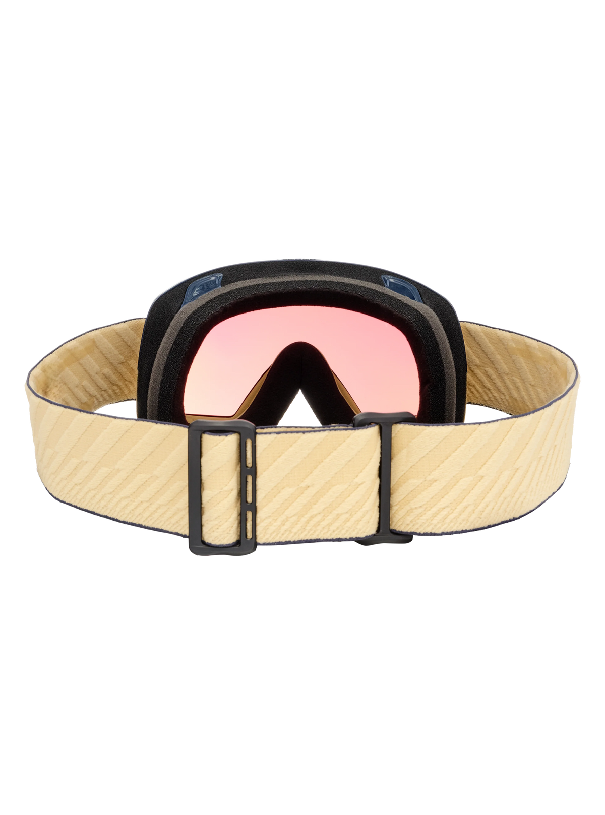 Anon M6S Goggles + Bonus Lens + MFI Face Mask - Beechwood/Variable Green, strap and lens back view