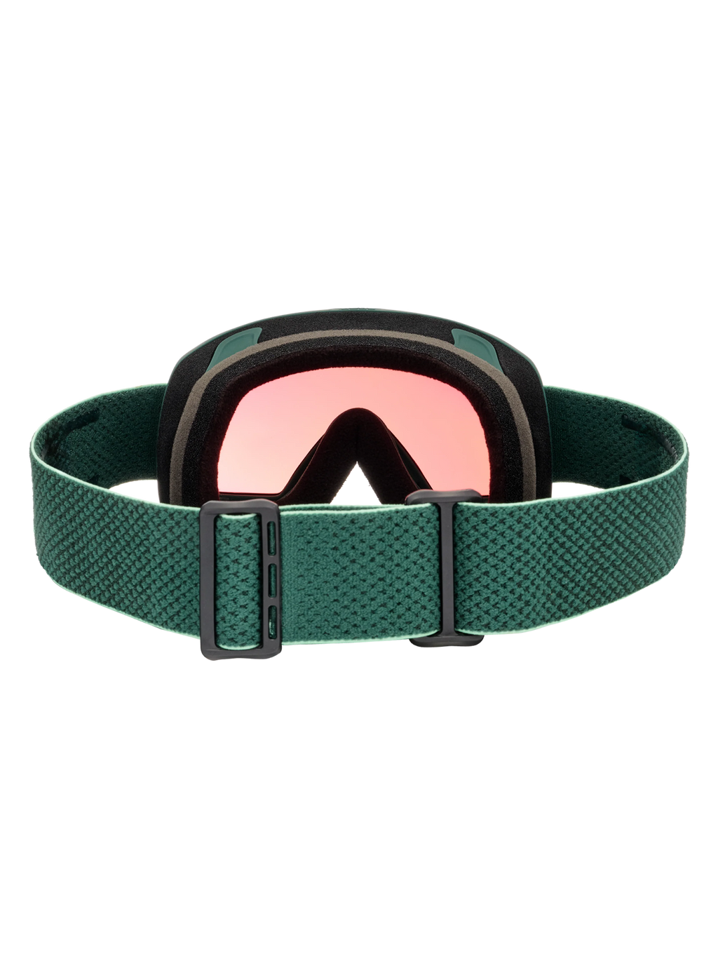 Anon M6S Goggles + Bonus Lens + MFI Face Mask - Brunswick Green/Variable Green, strap and lens back view