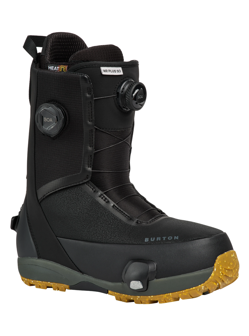 Burton Men's Waverange Plus Step On Snowboard Boots in Black - outside profile