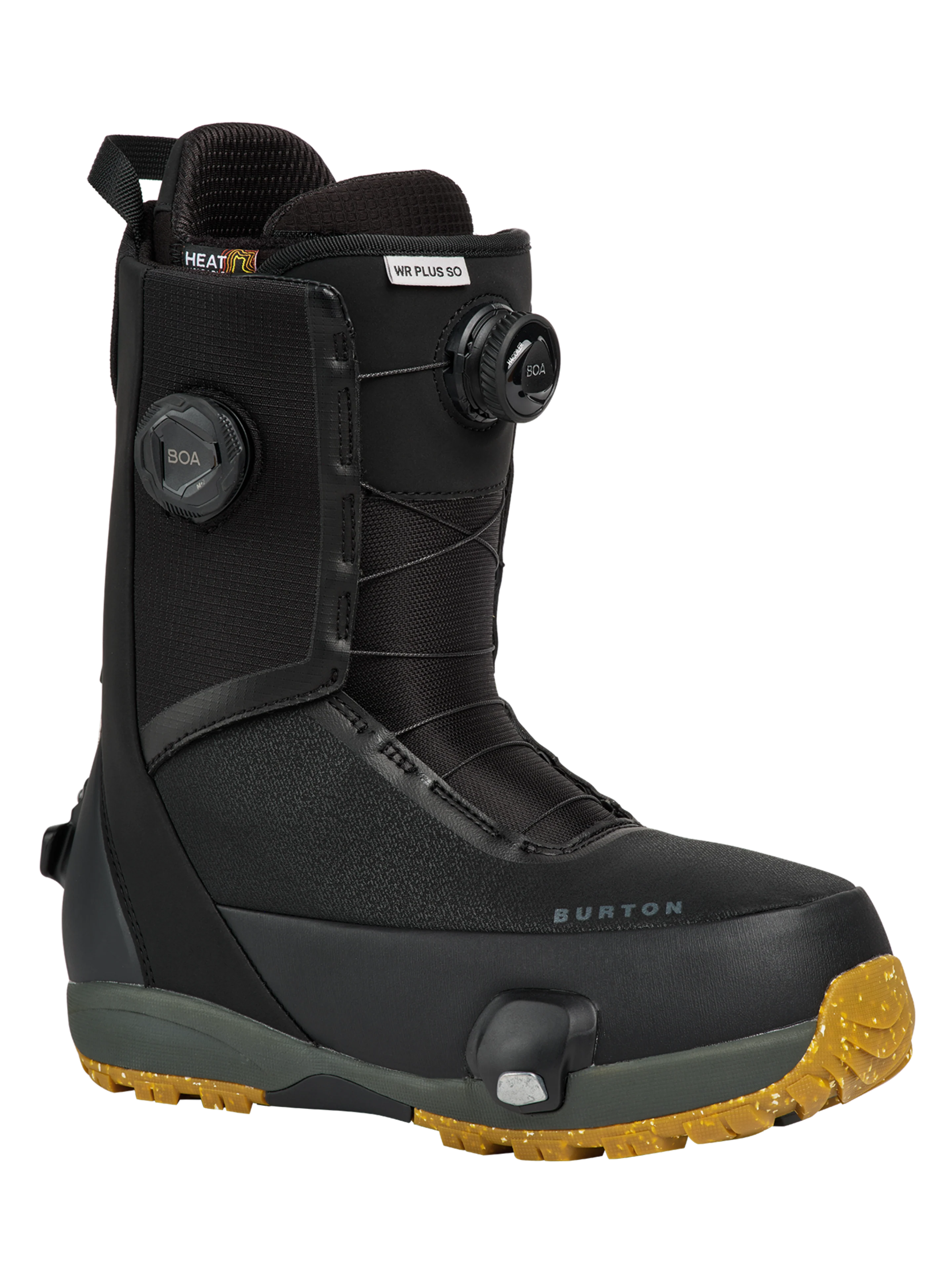 Burton Men's Waverange Plus Step On Snowboard Boots in Black - outside profile