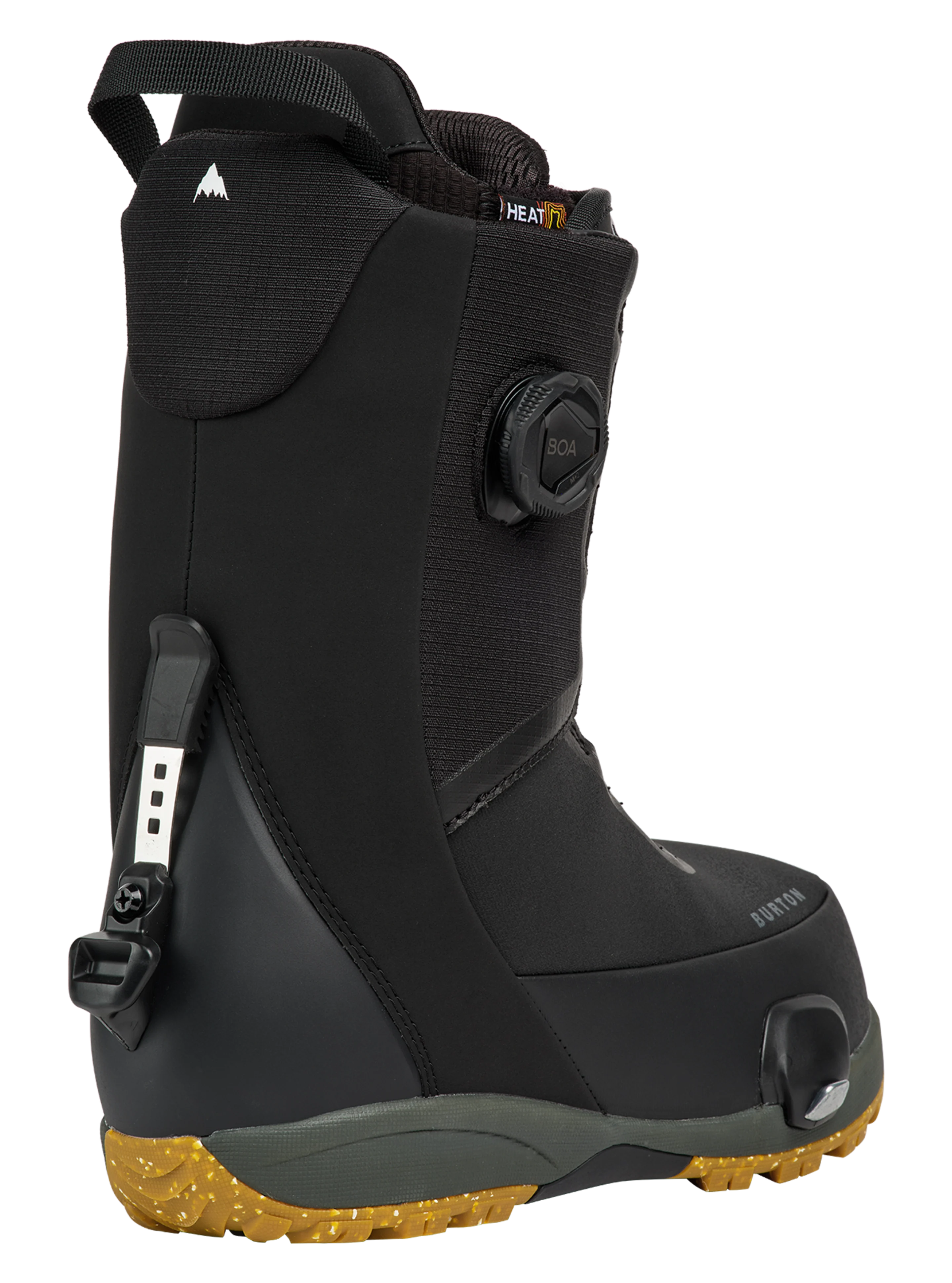Burton Men's Waverange Plus Step On Snowboard Boots in Black - rear three-quarter