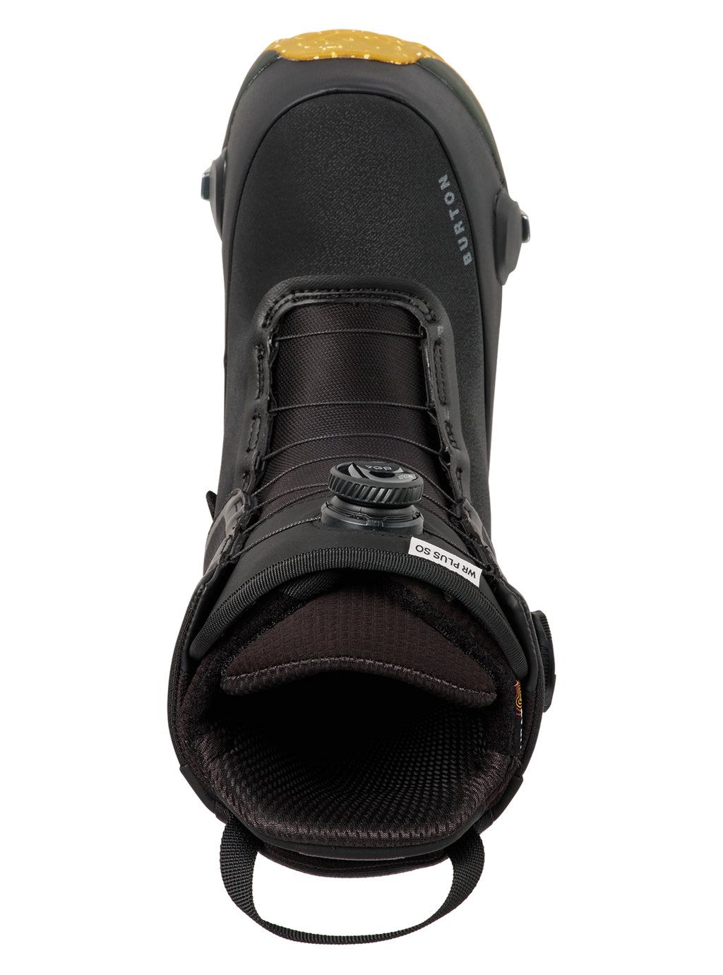 Burton Men's Waverange Plus Step On Snowboard Boots in Black - top-down view