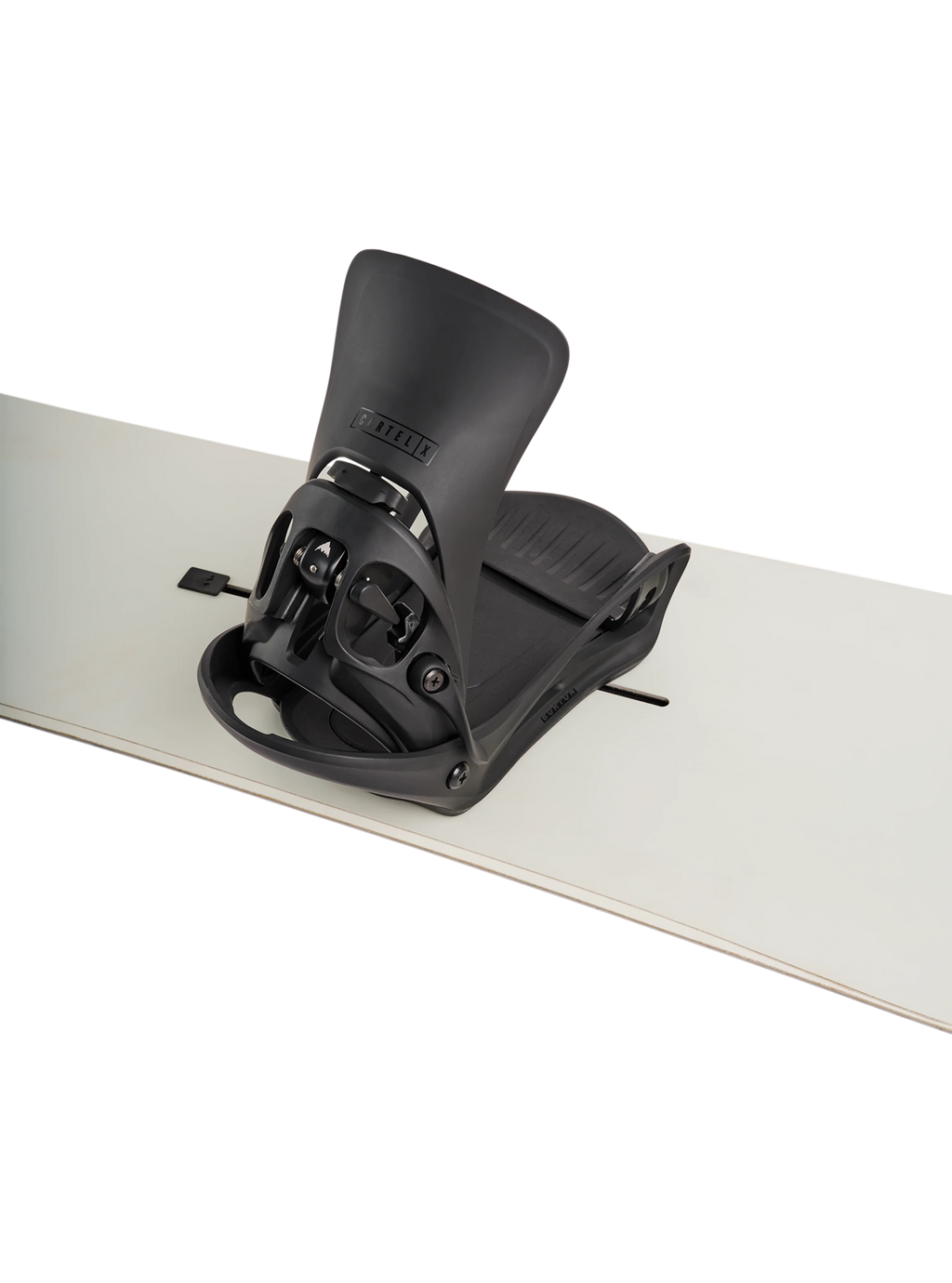 Burton Men's Step On Cartel X Snowboard Bindings - Black - mounted on board