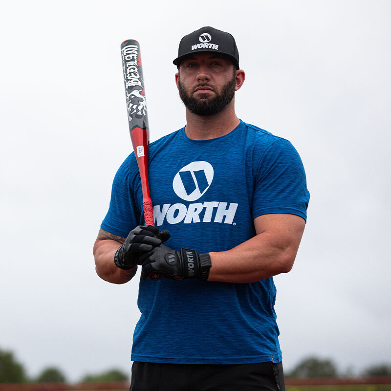 Worth 2025 Bedlam Phil Matte Signature Model 1-Piece 13" Balanced USSSA Bat