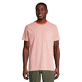 Ripzone Men's Nanoose Stripe Pocket Tee - Camelia - front