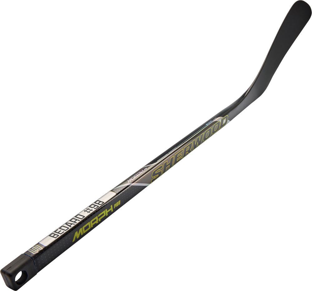 Sherwood REKKER Morph Connor Bedard mini hockey stick - shaft and namebar