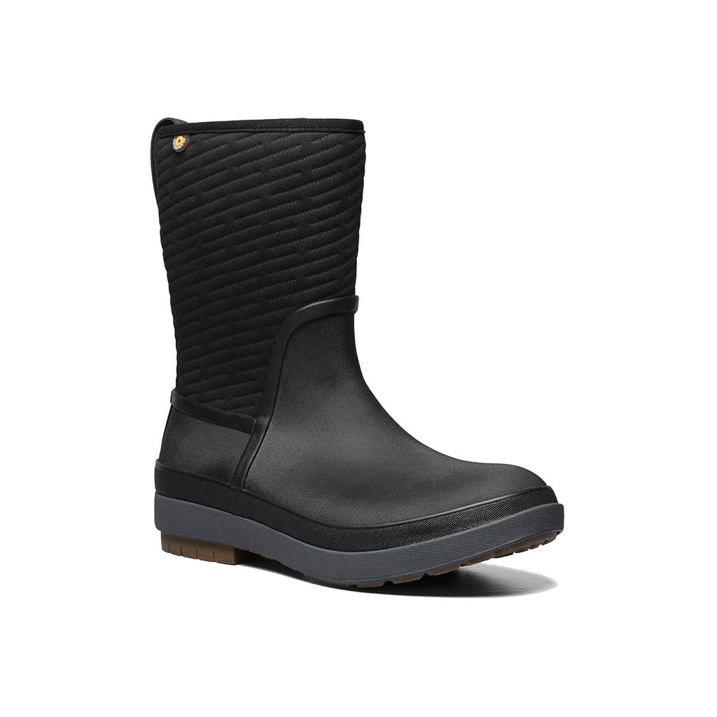 Bogs Crandall II Mid Zip boot black, angle 2