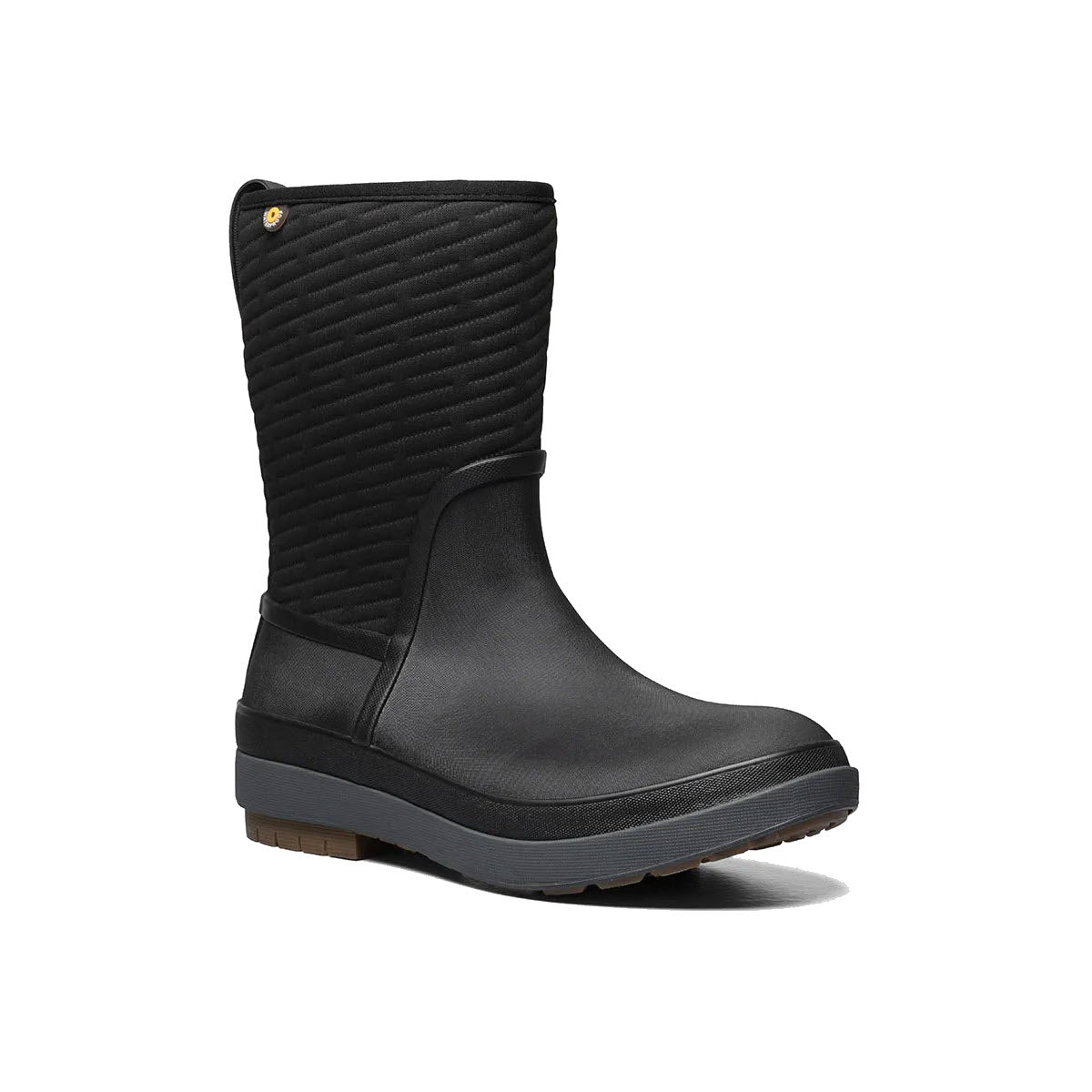 Bogs Crandall II Mid Zip boot black, angle 2