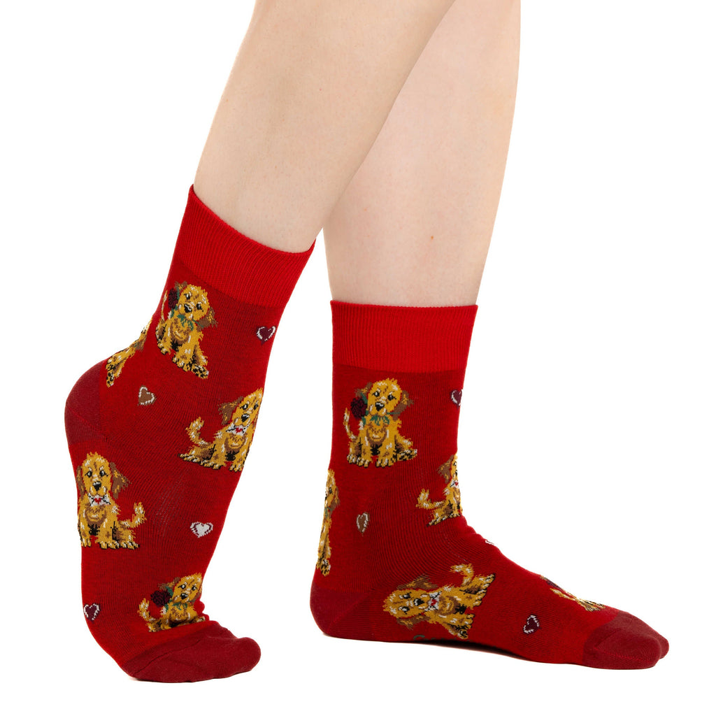 Good Luck Sock Puppy Love Socks detail