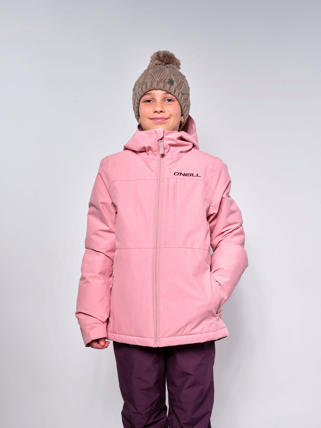 O'Neill Girls' Lite Snow Jacket Genuine Pink - front