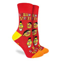 Good Luck Sock Women's Sesame Street, Bert and Ernie Faces Socks