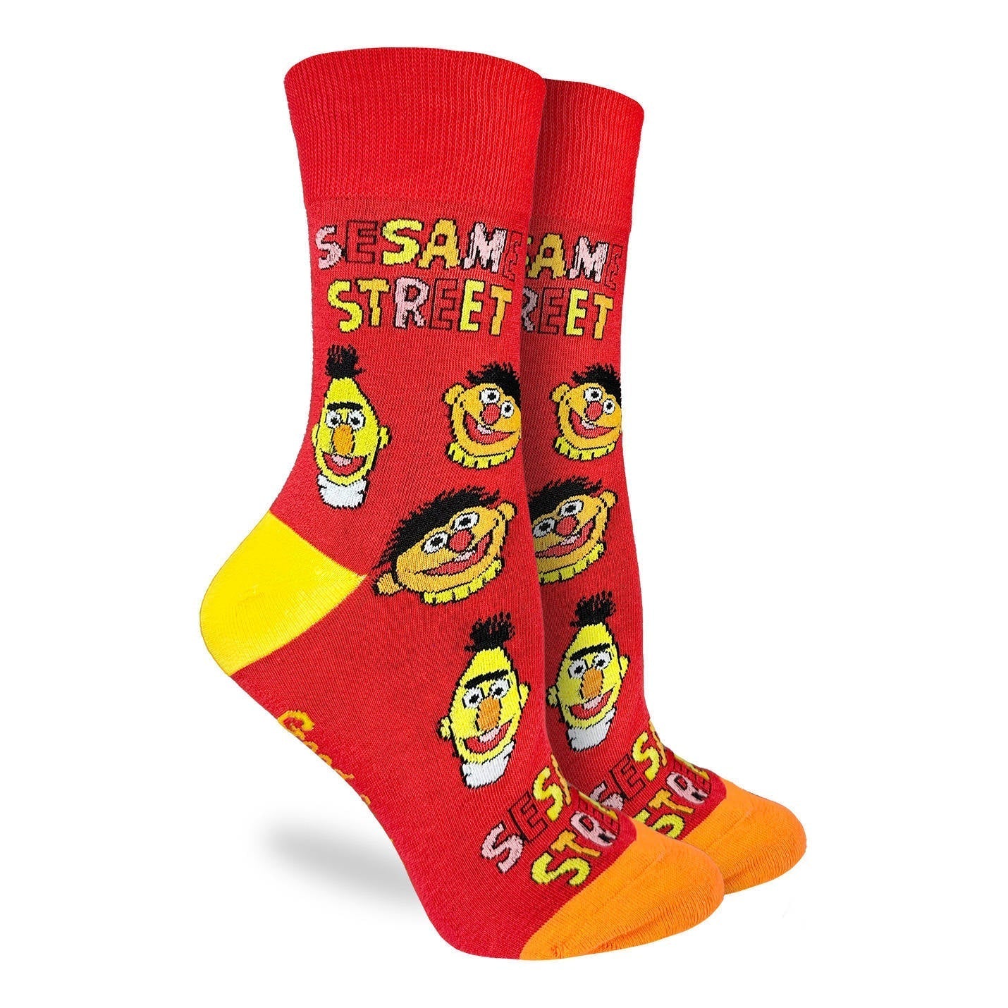 Good Luck Sock Women's Sesame Street, Bert and Ernie Faces Socks