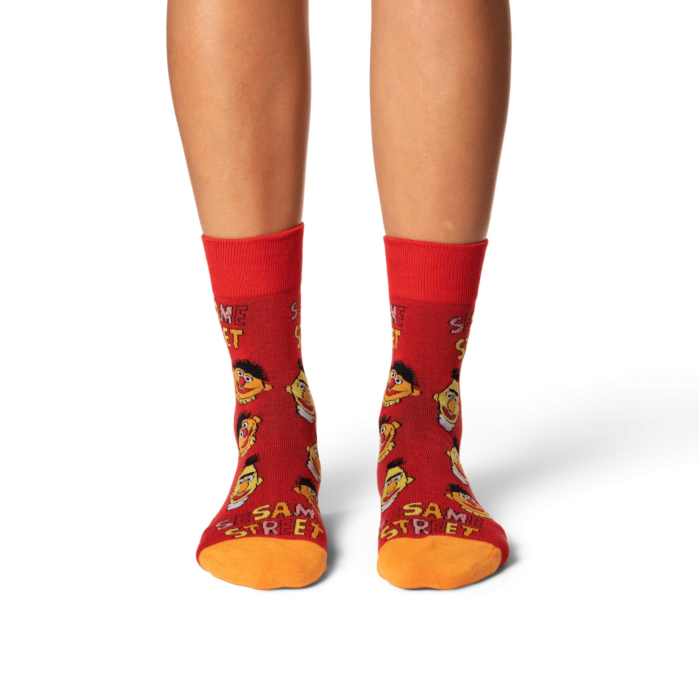 Good Luck Sock Women's Sesame Street, Bert and Ernie Faces Socks