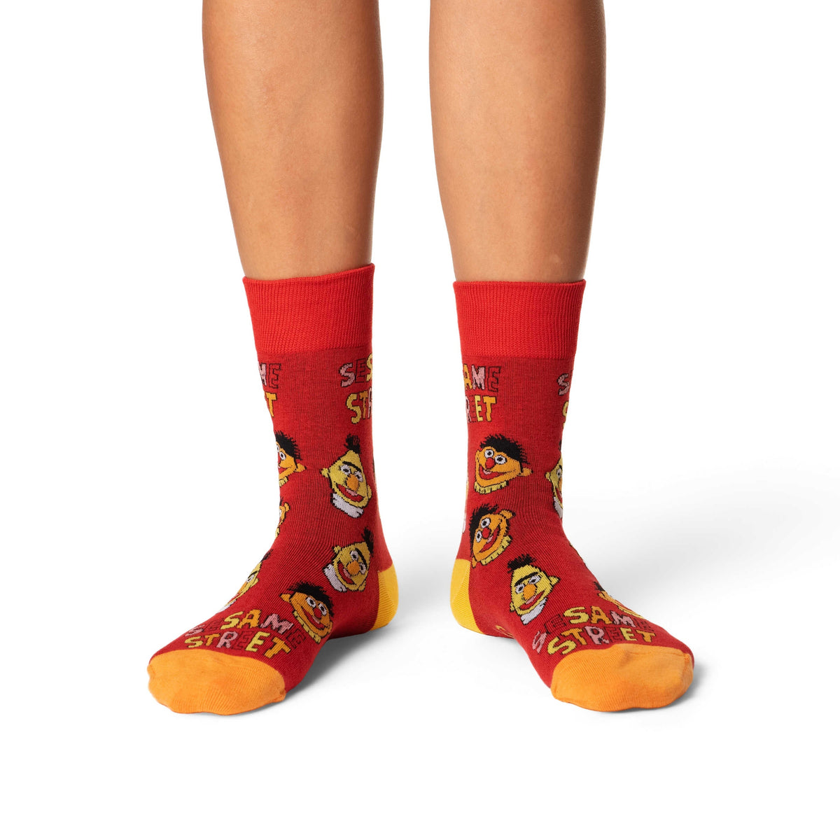 Good Luck Sock Women's Sesame Street, Bert and Ernie Faces Socks