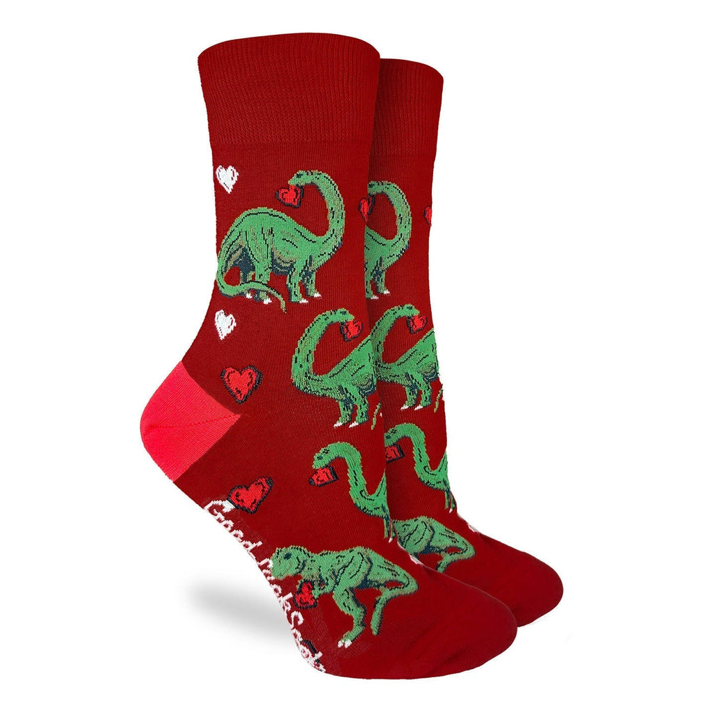 Good Luck Sock Women's Valentine's Day Dinosaurs Socks