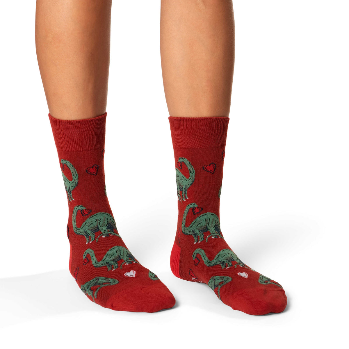 Good Luck Sock Women's Valentine's Day Dinosaurs Socks