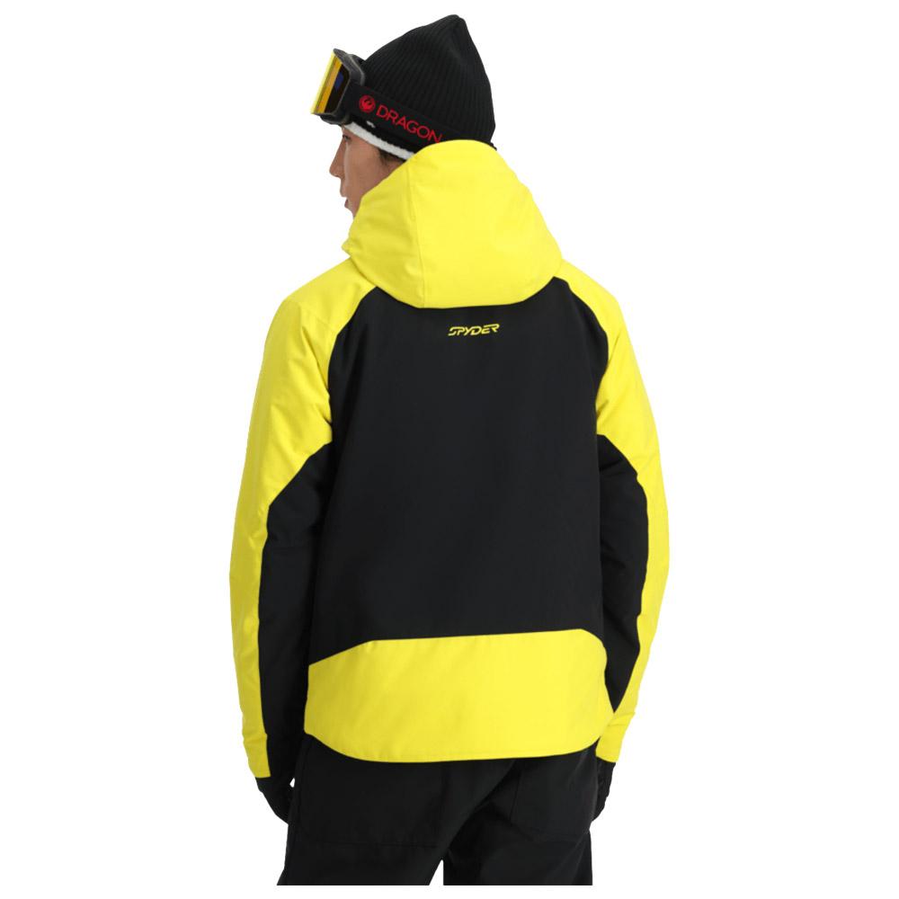 Spyder Men's Copper Jacket - Acid Yellow - back