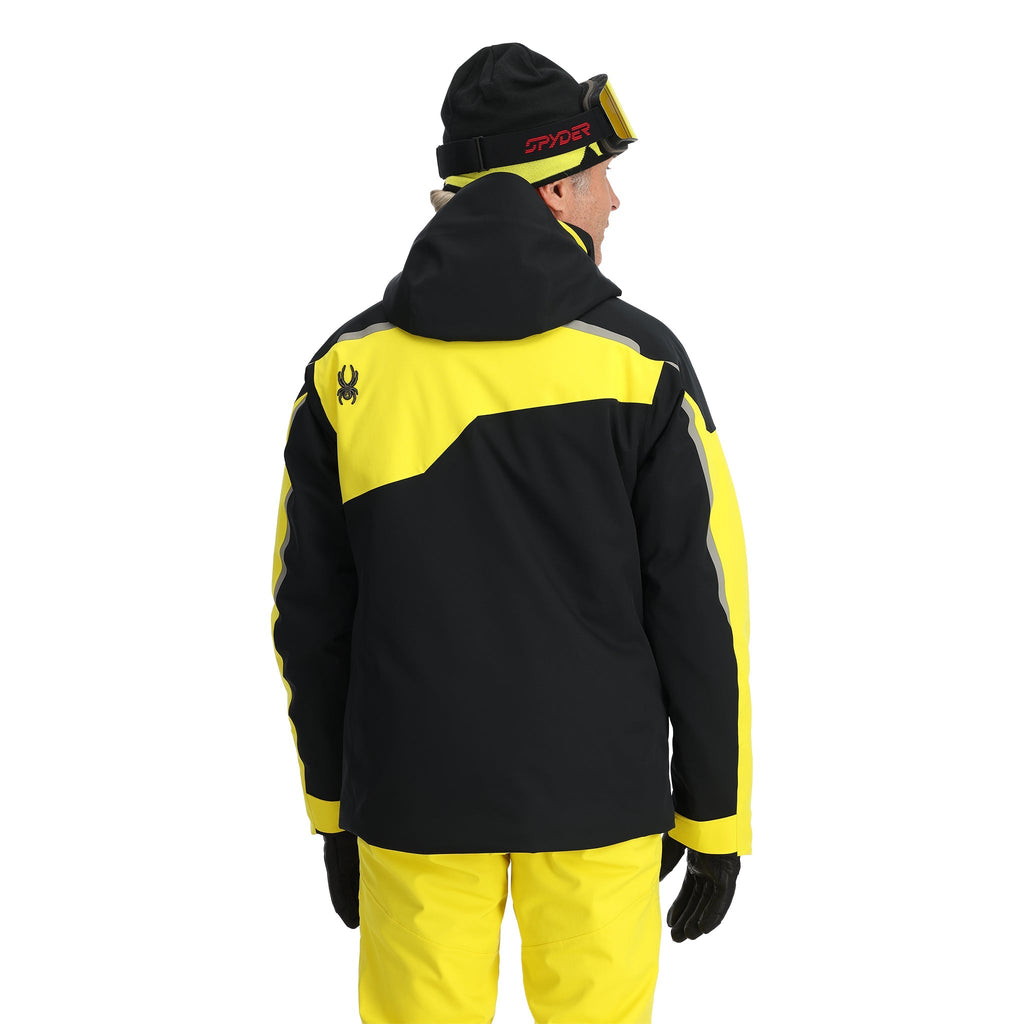 Spyder Men's Leader Jacket - Acid Yellow - back