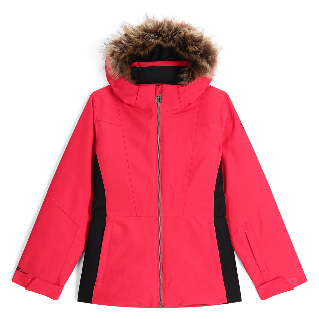 Spyder Girls' Lola Jacket - Prism Pink - front